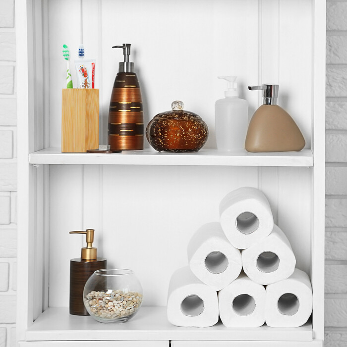 Relaxdays Bamboo Toothbrush Holder
