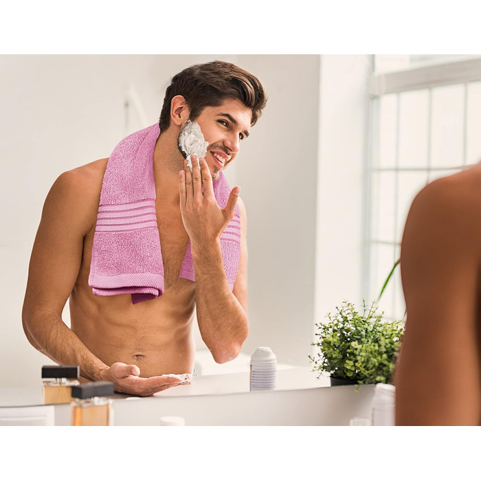Набір рушників для ванни Utopia Towels, 100% бавовна, 8 предметів (2 великі, 2 ручні, 4 маленькі), м'які та гігроскопічні