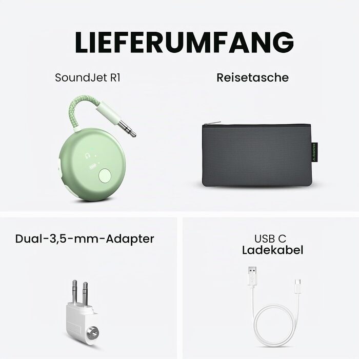Bluetooth-адаптер для літака Avantree SoundJet R1, зелений