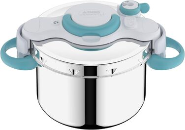Каструля-скороварка Seb 6l ClipsoMinut'easy+ Blue P4900716 - Інддукція, нержавіюча сталь, Made in France