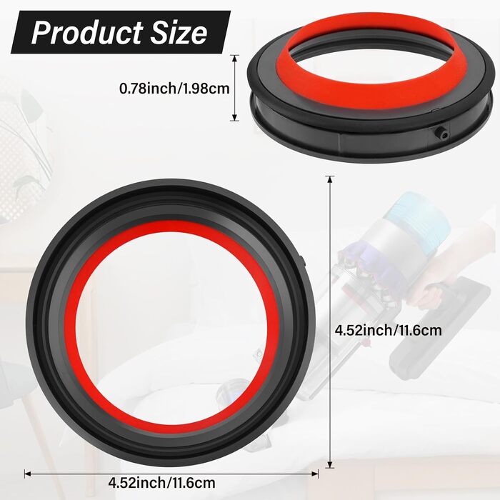 Контейнер для пилу AiLomey (замінник) для Dyson V12 Detect Slim / V10 Digital Slim, сумісний з V12 Slim (965272-01)