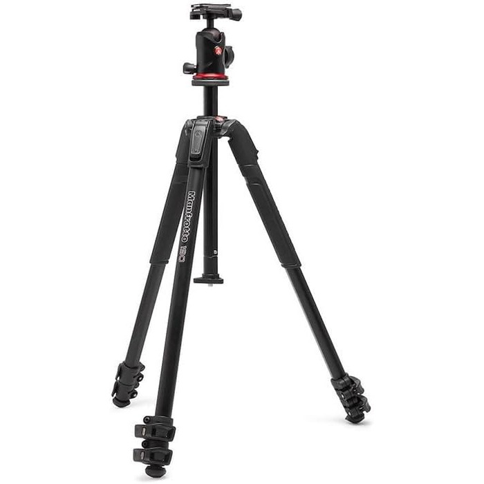 Штатив Manfrotto 190X з алюмінію – 3-секційний для бездзеркальних та DSLR камер (Alu 3 Segm Kit з Arca Swiss)