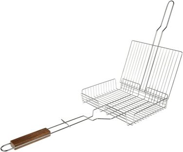 Grillroste I LOVE BBQ для гриля та смокера: регульований, 31x23 см, хром сталь