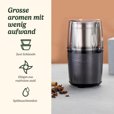 Електричні набори для солі та перцю Cuisinart | Перезаряджувані млини для спецій | Без батарейок, синій