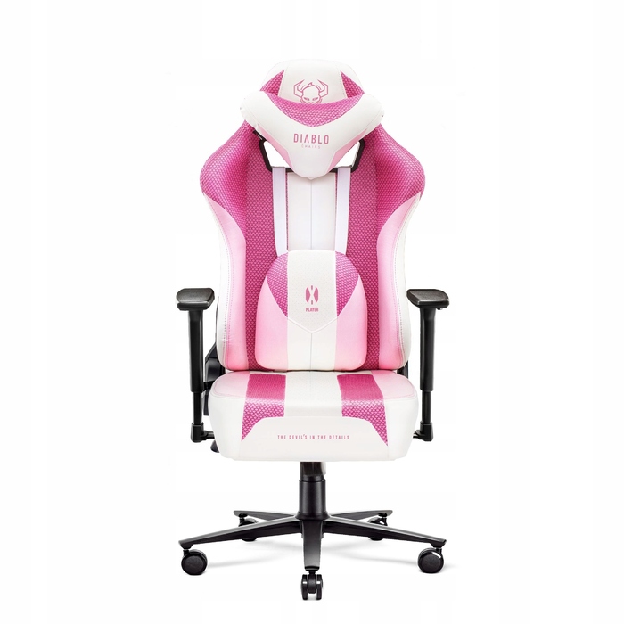 Ігрове крісло Diablo Chairs X-Player 2.0, тканина, біле