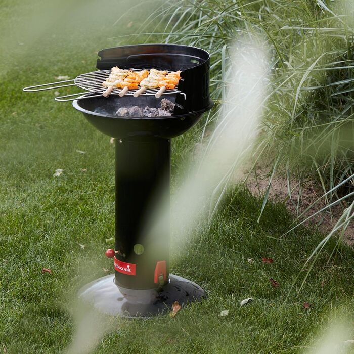 Кругла решітка Barbecook 40 см з двома ручками для вугільного гриля, з нержавіючої сталі, легко миється, аксесуари для BBQ