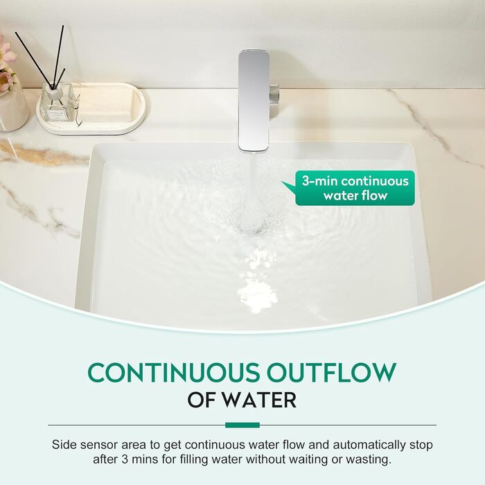 Кран кухонний CREA, 360° поворотний, з високим виливом, інфрачервоний, хром