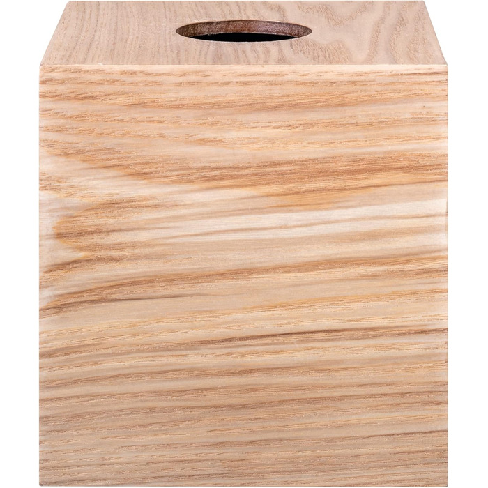 Blomus Cosmetic Tissue Box -WILO- made of wood, box for cosmetics & tissues, refillable tissue box, tissue box, oak (square) (66438)