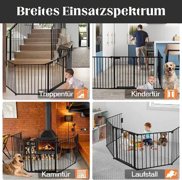 Клітка для собак, цуценят, гризунів та кроликів, металева, розкладна, з дверцятами (310 x 2,5 x 75 см)