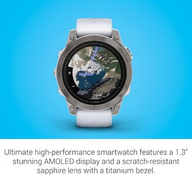 Розумний годинник Garmin epix Pro (Gen 2) Sapphire Edition 51 мм: високопродуктивний, з ліхтариком та технологіями для тренувань