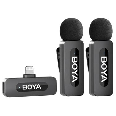 Мікрофон BOYA BY-V10 USB-C: Бездротовий мініатюрний мікрофон з шумозаглушенням для Android, смартфонів, ноутбуків, YouTube, подкастів, Facebook, Vlogging