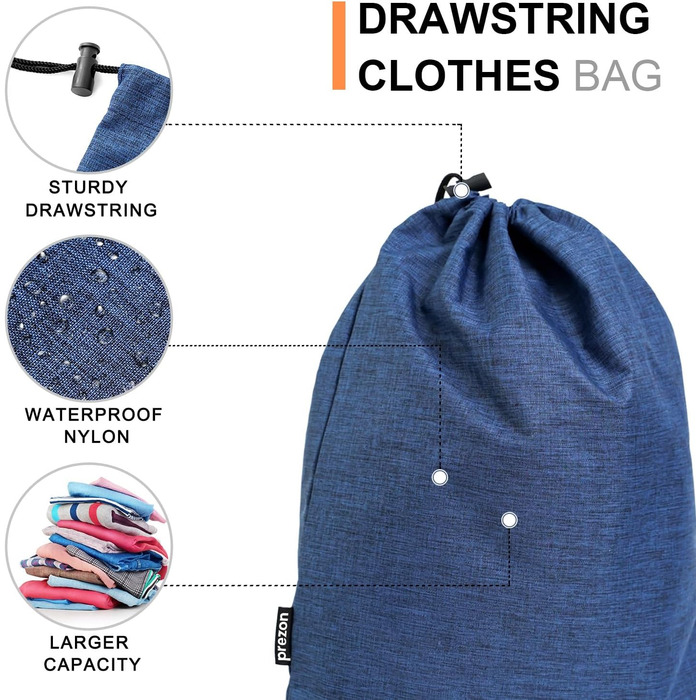 Набір компресійних валізних кубів Prezon для організації багажу (6 шт., Marineblau)