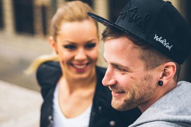 Кепка Snapback Nebelkind для чоловіків та жінок, унісекс, регульована, стильна, streetwear, бейсболка з прямим козирком, ретро (чорний, багатокольоровий)