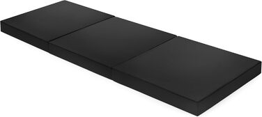 Складаний гостьовий матрац Dreamstar Easy Night, 60x190 см, 7 см, чорний, 3-секційний, Оеко-Текс, для сну, випробування 30 ночей