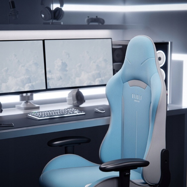 Ігрове крісло Diablo Chairs X-Starter, тканина, чорно-синє