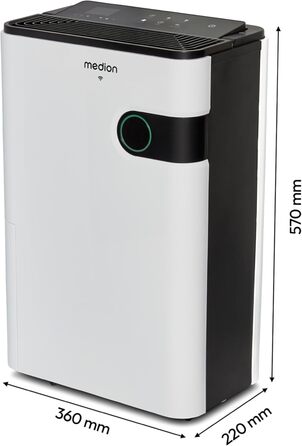 MEDION DH10 Електричний Зволожувач Повітря - 12л, 15м², Тиха Робота, Різні Режими