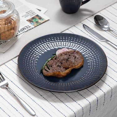 Stoneware Combination Service, vancasso GUTO Tableware Set, 32-piece Dinnerware Set with 8 Dinner Plates, Cake Plates, Bowls, and Cups each for 8 people