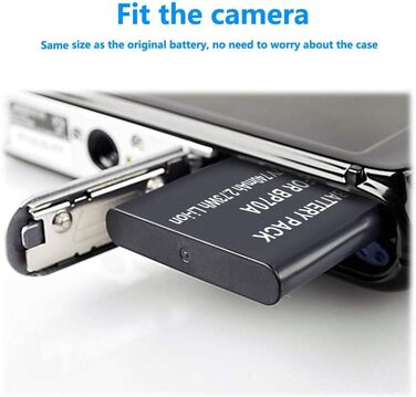 Акумулятор та зарядний пристрій CITYORK EA-BP70A сумісні з Samsung BP-70A ES73 ES74 PL80 PL100 (2 шт.)