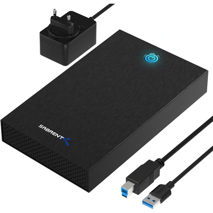 Корпус для жорсткого диска/док-станція Sabrent для 2.5' та 3.5' SATA HDD/SSD – USB 3.0, 5 Gbps, без інструментів, LED, Plug & Play (EC-KSL3)