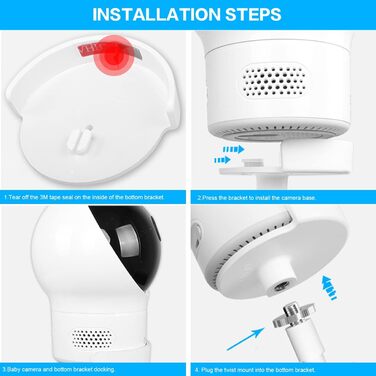 Кріплення для дитячого монітора eufy SpaceView/Spaceview S/Spaceview Pro, гнучкий тримач для дитячої кімнати