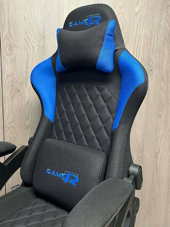 Ігрове крісло Prototype DESMO XL, тканина, чорно-синє
