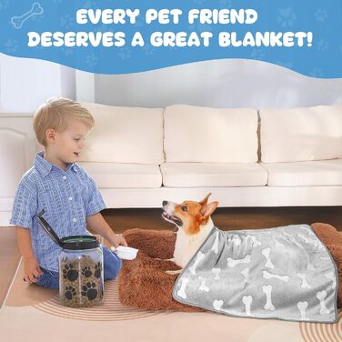 3 штуки флісові підстилки для собак - миючі, 104x76 см, сірі. Підстилки для собак, котів, цуценят. Захист диванів та ліжок.