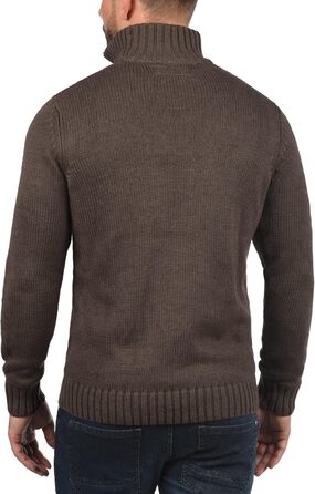 Чоловічий кардиган Soid SDPou з грубого трикотажу з бавовняної суміші, з коміром-стійкою, Regular fit, колір: Кофе Bean Melange (3XL)