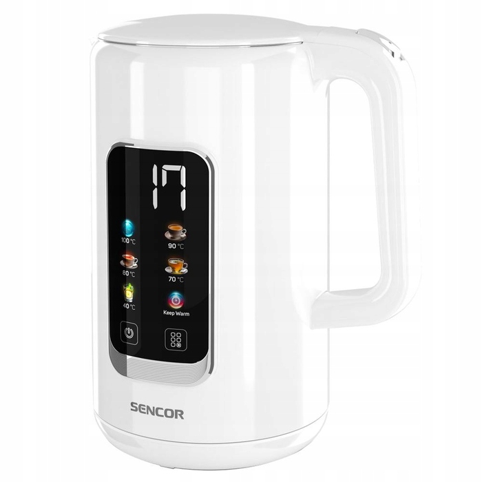 Електричний чайник Sencor SWK 0950WH, 2200 Вт, 1,7 л, білий