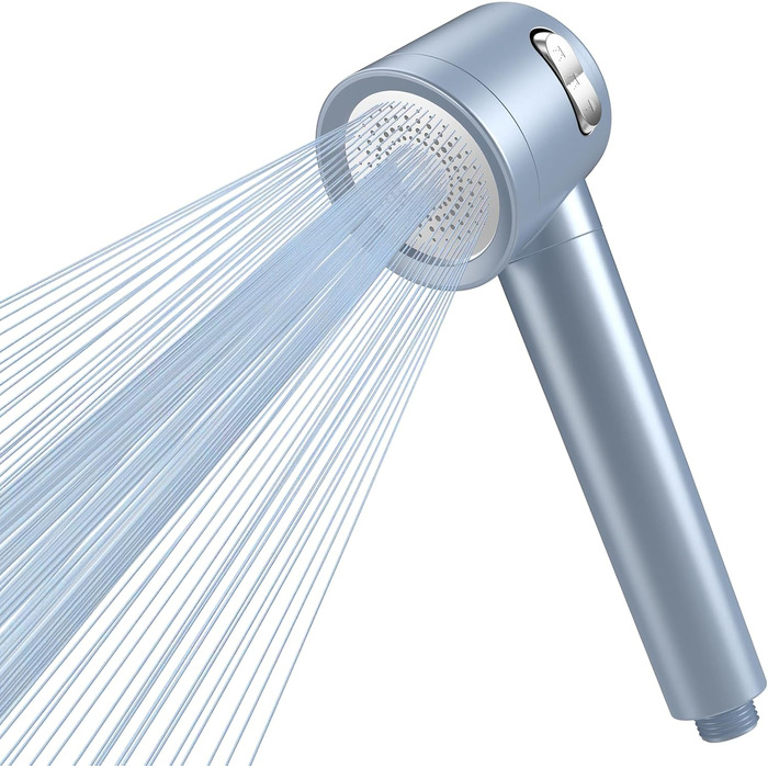 Showerhead with Filter MEKO High-Pressure Handheld Shower with 15-Layer Filtration System, 1.5M Hose, 3 Spray Patterns, Water-Saving Showerhead for Removing Residual Chlorine, Hard Water, and Heavy Metals (Blue)