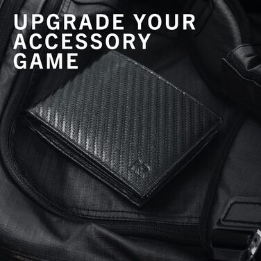 KRONIFY Leather Wallet for Men - Real Leather Wallet for Men - RFID Protection - Crossbody Style - Men's Wallet with Coin Pocket - 13 Card Slots - Wallet for Men - Elegant Box - Carbon