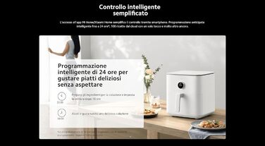 Фритюрниця Xiaomi Smart Air Fryer 6.5 л, чорна, розумна, електрична