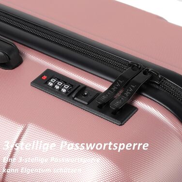 Чемодан ручної поклажі TANTOMI 20 дюймів, жорсткий корпус ABS+PC, телескопічна ручка, коліщатка, 3-цифровий замок, набір (M/L/XL), 41л, світло-темно зелений колір