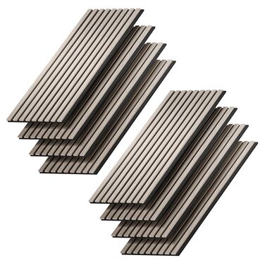 Акустичні настінні панелі Vicco для покращення звукоізоляції приміщення, коричневі, 8 шт.