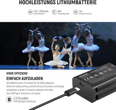 NEEWER Z2-S 2.4G TTL Speedlite для Sony: потужний спалах з дифузором та 2 моделювальними лампами, 76W, 1/8000s HSS, 3000mAh, 600 блискіток