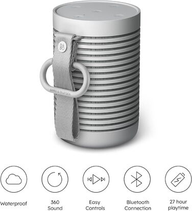 Bang & Olufsen Beosound Explore: Портативна Bluetooth колонка, 27 год, IP67, сірий