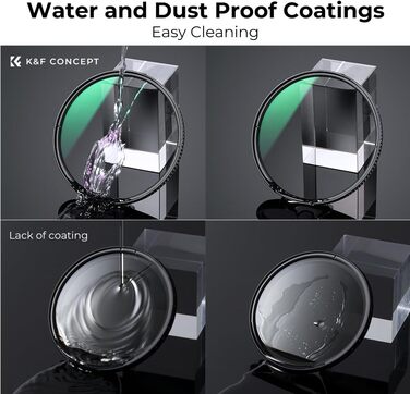 Поляризаційний фільтр K&F Concept Nano X-Serie True Color 82mm CPL - без кольорового відблиску