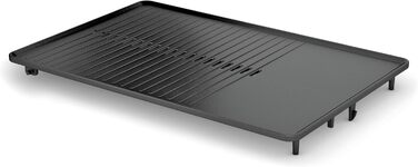WMF Lono Flat & Ribbed Electric Grill - Stainless Steel Tabletop Grill with Adjustable Temperature (2300W)