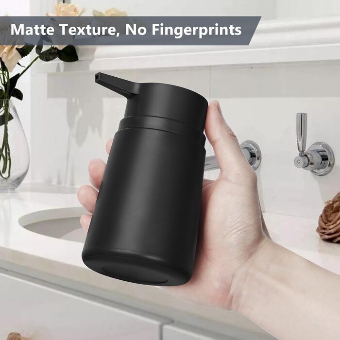 Дозатор для мила з пластику, 2 шт. - дозатори для мила з помпою для ванної, кухні, мийної кімнати, чорний
