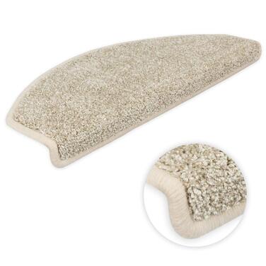 Килимки на сходи Metzker Ventura напівкруглі, бежеві, 15 шт. - Захист сходинок, килимові покриття для сходів