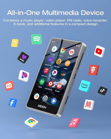 MP3 плеєр 144GB з Bluetooth та Wi-Fi, 4.02