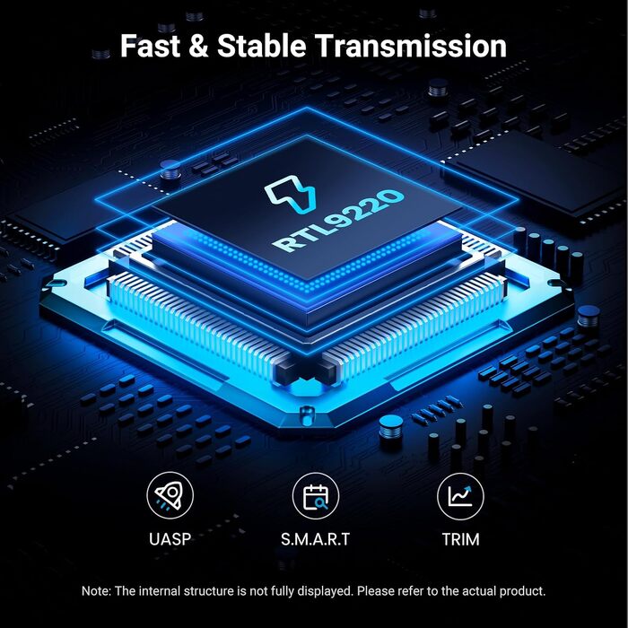 Зовнішній корпус для SSD UGREEN NVMe/SATA M.2 USB-C 3.2 Gen 2x2 20Gbps з кабелем Type-C
