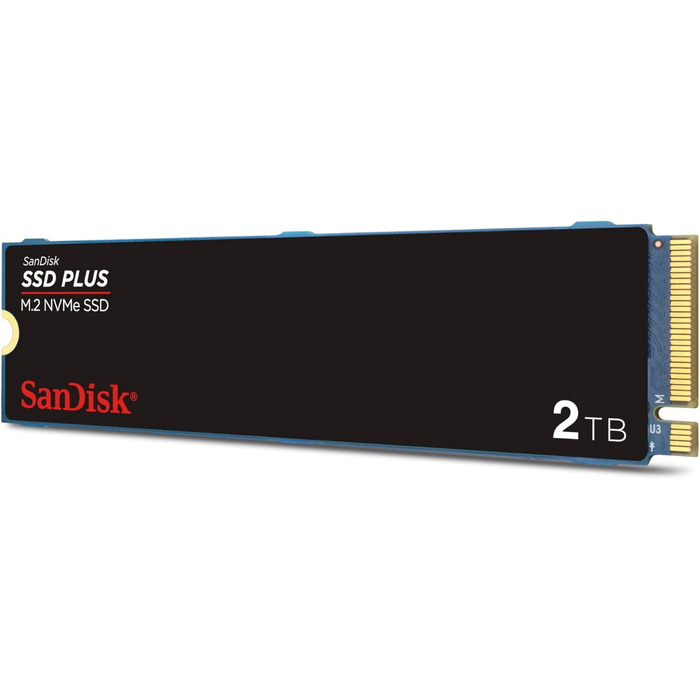 SSD SanDisk Plus 2TB NVMe PCIe Gen 4.0: Швидкий та надійний накопичувач з гарантією 5 років