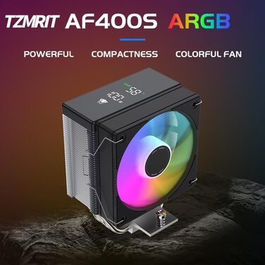 Система водяного охолодження CPU TZMRIT AF400S DGT з дисплеєм температури, для Intel LGA 1700/1200/115X/1851, AMD AM4/AM5