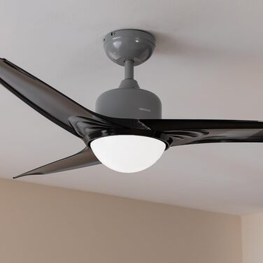 Стельовий вентилятор Cecotec EnergySilence Aero 470 106 см з пультом, чорний металік (діаметр 132 см, 55 Вт, 3 швидкості, зимовий режим)