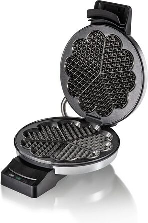 Вафельниця Cloer 1898 Professional: великі вафлі-серця Ø16,5 см, антипригарне покриття, 950W, для професійного використання