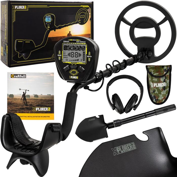 Металодетектор Craftfull | Набір металошукача для дітей та дорослих | Водонепроникний мультідетектор | Пошук золота та скарбів