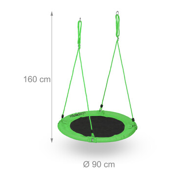 Relaxdays Round Hanging Chair 90 cm