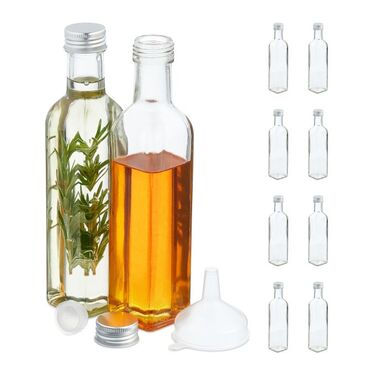 Relaxdays Refillable Bottles 250 ml