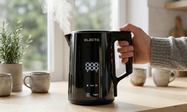 Електричний чайник Electo Daily, 2200 Вт, 1,7 л, чорний