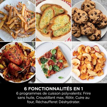 Ninja Double Stack XL Air Fryer Hot Air Fryer, 9.5L Air Fryer, Double Basket Hot Air Fryer with 4 Cooking Levels, 2 Baskets, 2 Racks, Space-Saving Design, 6 Cooking Functions, 8 Portions, Grey SL400EU Stacked Double Drawer 9.5L Grey